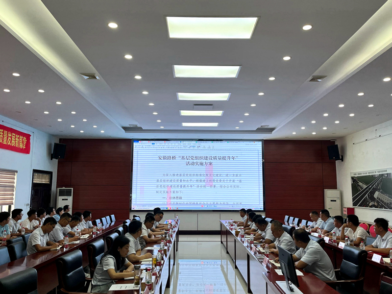 市政分公司召開“基層黨組織建設(shè)質(zhì)量提升年”動(dòng)員部署會2